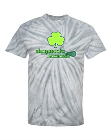 Shamrocks Silver Tie Dye Cotton T-shirt - Orders due by Friday, March 24, 2023